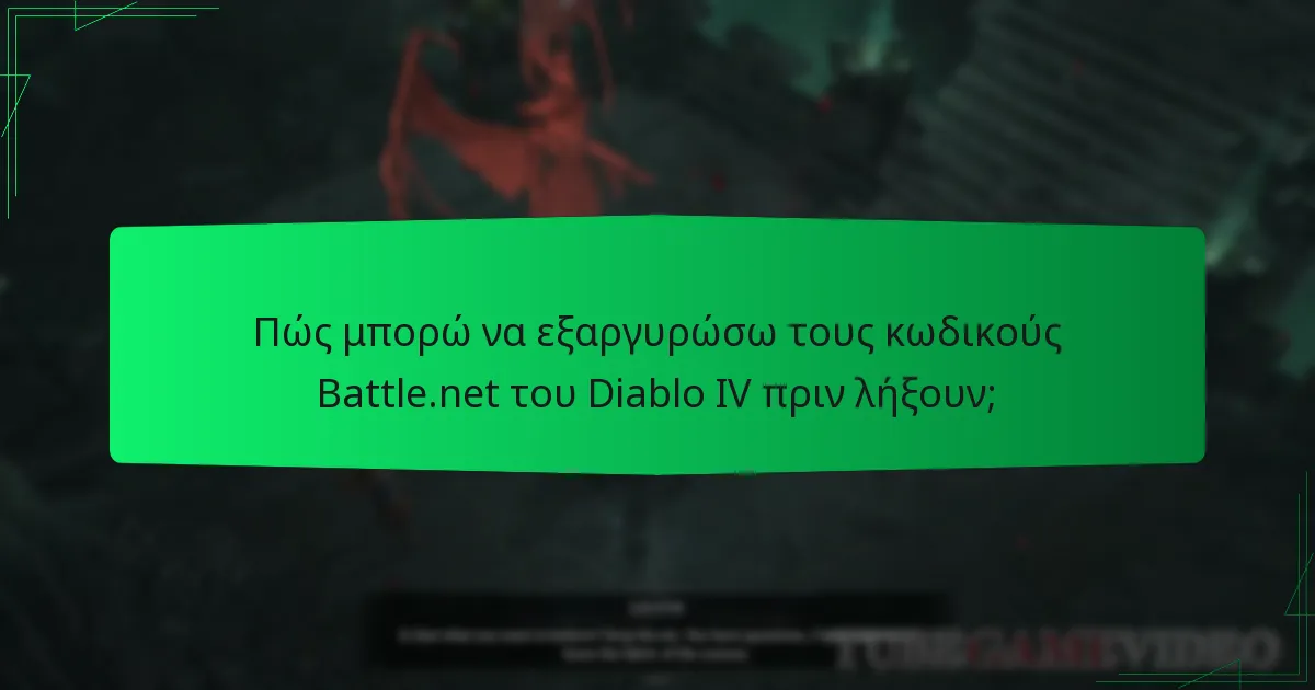 Τι συμβαίνει αν λήξει ο κωδικός Battle.net του Diablo IV;